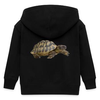 turtle schildkroete tiere animals9 - Kinder Organic Kapuzenjacke Mini Cultivator von Stanley/Stella - Schwarz - Hinten