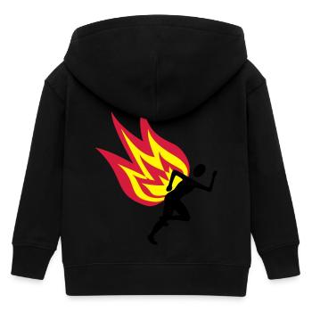 Feu de Jogger - Veste à capuche enfant bio Stanley/Stella - noir - Dos