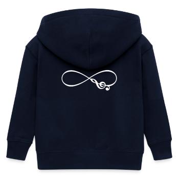 Music - Kinder Organic Kapuzenjacke Mini Cultivator von Stanley/Stella - Navy - Hinten