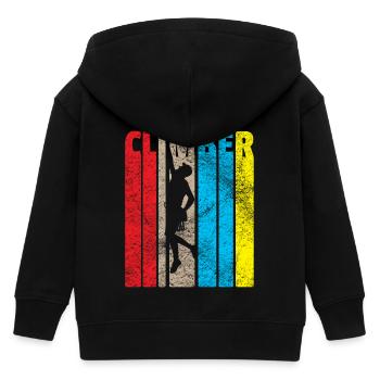 Geschenk Kletterer Boulderer klettern bouldern - Kinder Organic Kapuzenjacke Mini Cultivator von Stanley/Stella - Schwarz - Hinten