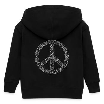 Peace - Kinder Organic Kapuzenjacke Mini Cultivator von Stanley/Stella - Schwarz - Hinten