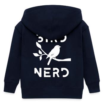 Birdwatching - Birdwatching - Birding - Nerd - Kids Organic Zip-up Hoodie by Stanley/Stella - navy - Back