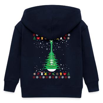 Arbre de Noël guitare - Veste à capuche enfant bio Stanley/Stella - marine - Dos