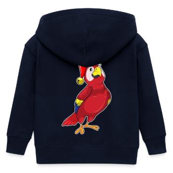 Chapeau de Noël perroquet - Veste à capuche enfant bio Stanley/Stella - marine - Dos