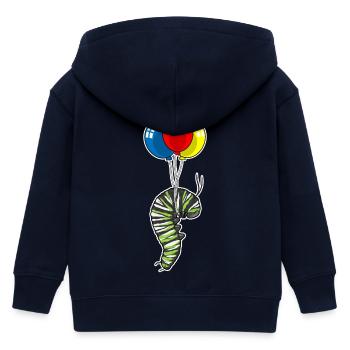 Ballon Caterpillar - Veste à capuche enfant bio Stanley/Stella - marine - Dos