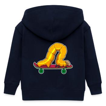 Caterpillar Skater Skateboard - Veste à capuche enfant bio Stanley/Stella - marine - Dos