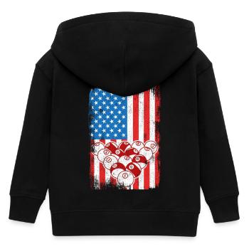 4. Juli Billard - Kinder Organic Kapuzenjacke Mini Cultivator von Stanley/Stella - Schwarz - Hinten