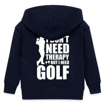 Golf Therapie - Kinder Organic Kapuzenjacke Mini Cultivator von Stanley/Stella - Navy - Hinten