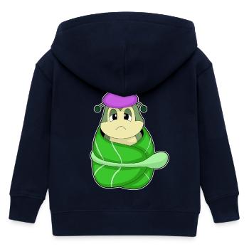 Bouillotte Caterpillar - Veste à capuche enfant bio Stanley/Stella - marine - Dos
