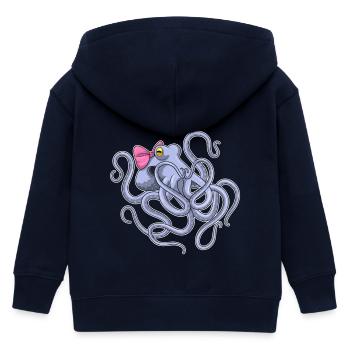 Boucle de pieuvre - Veste à capuche enfant bio Stanley/Stella - marine - Dos