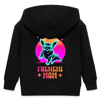 Frenchie Mom - Kinder Organic Kapuzenjacke Mini Cultivator von Stanley/Stella - Schwarz - Hinten