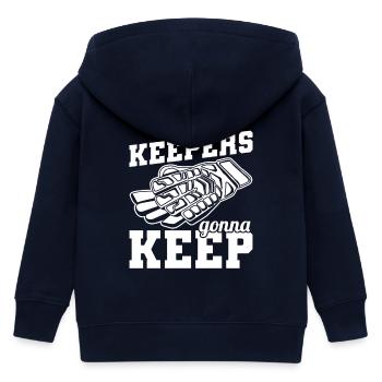 Torhüter Fußball - Kinder Organic Kapuzenjacke Mini Cultivator von Stanley/Stella - Navy - Hinten