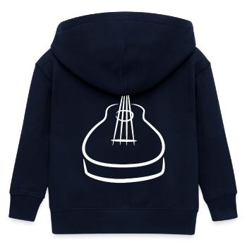 Dessin de ukulélé - Veste à capuche enfant bio Stanley/Stella - marine - Dos