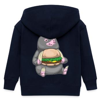 Mole Cheeseburger - Veste à capuche enfant bio Stanley/Stella - marine - Dos