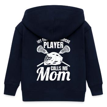 Lacrosse Mama - Kinder Organic Kapuzenjacke Mini Cultivator von Stanley/Stella - Navy - Hinten