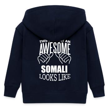 Somalie - Veste à capuche enfant bio Stanley/Stella - marine - Dos