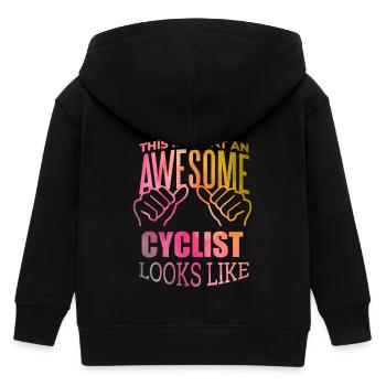 Radfahren - Kinder Organic Kapuzenjacke Mini Cultivator von Stanley/Stella - Schwarz - Hinten
