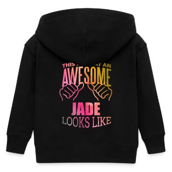 Jade - Kinder Organic Kapuzenjacke Mini Cultivator von Stanley/Stella - Schwarz - Hinten