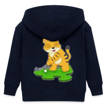 Tiger Golf Golfschläger - Kinder Organic Kapuzenjacke Mini Cultivator von Stanley/Stella - Navy - Hinten