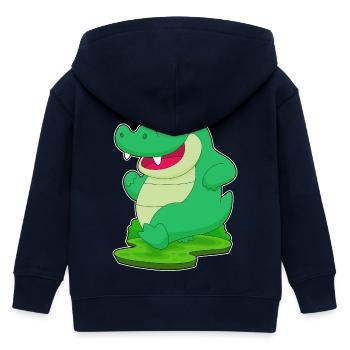Crocodile Jogger Jogging Sport - Veste à capuche enfant bio Stanley/Stella - marine - Dos