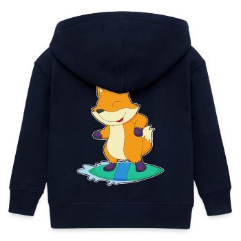 Été de surf Fox Surf - Veste à capuche enfant bio Stanley/Stella - marine - Dos