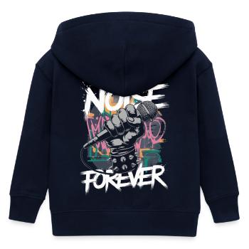 Noise Forever Punk Rock Metal Musik - Kinder Organic Kapuzenjacke Mini Cultivator von Stanley/Stella - Navy - Hinten