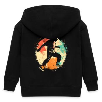 Vintage B-Boy - Kinder Organic Kapuzenjacke Mini Cultivator von Stanley/Stella - Schwarz - Hinten