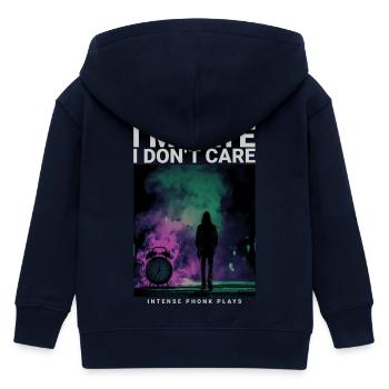 Dans la dernière montre I Dont Care, style streetwear - Veste à capuche enfant bio Stanley/Stella - marine - Dos