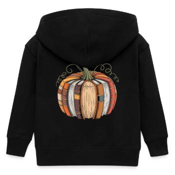 Bücherkürbis für Leseratten Kürbis Bücher - Kinder Organic Kapuzenjacke Mini Cultivator von Stanley/Stella - Schwarz - Hinten