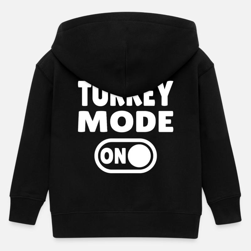 Mode dinde activé - Veste à capuche enfant bio Stanley/Stella - noir