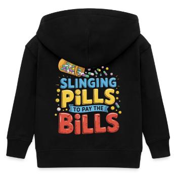 Des pilules contre les factures - Veste à capuche enfant bio Stanley/Stella - noir - Dos