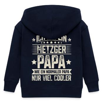 Metzger Papa - Kinder Organic Kapuzenjacke Mini Cultivator von Stanley/Stella - Navy - Hinten