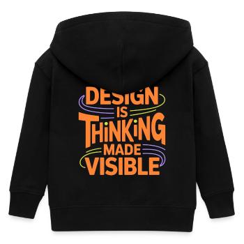 Designer Éducateur Design est Thinking Art Educator - Veste à capuche enfant bio Stanley/Stella - noir - Dos