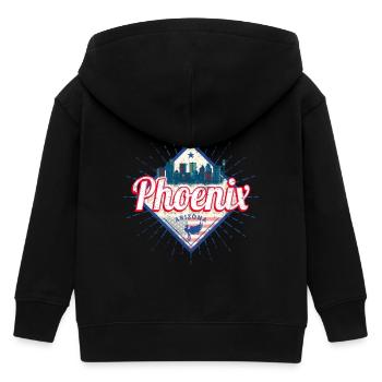 Phoenix en Arizona, États-Unis, Souvenir - Veste à capuche enfant bio Stanley/Stella - noir - Dos