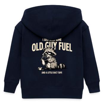 Carburant pour ratons laveurs : ruban adhésif Old Guy - Veste à capuche enfant bio Stanley/Stella - marine - Dos