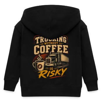 Transports de camions Logistique - Veste à capuche enfant bio Stanley/Stella - noir - Dos
