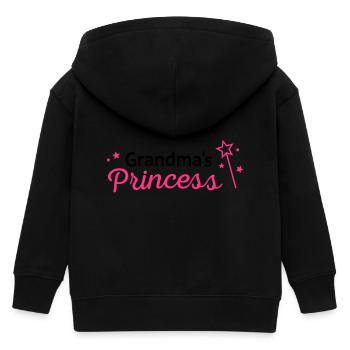 Grandmas princess - Kinder Organic Kapuzenjacke Mini Cultivator von Stanley/Stella - Schwarz - Hinten