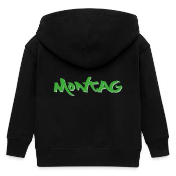 Montag, alle Wochentage erhältlich, nettsfetz.de - Kinder Organic Kapuzenjacke Mini Cultivator von Stanley/Stella - Schwarz - Hinten