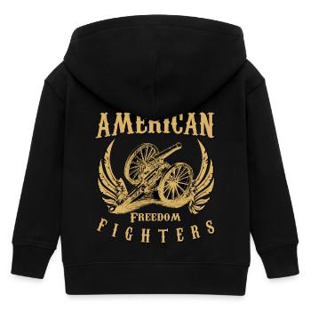 Combattants de la liberté - Veste à capuche enfant bio Stanley/Stella - noir - Dos