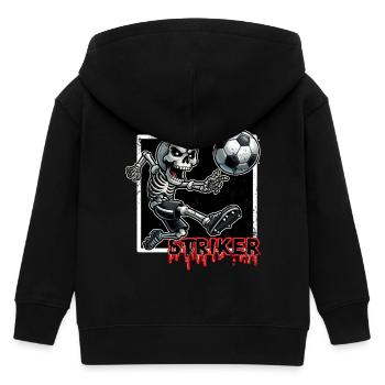 STÜRMER FUSSBALL - SKELETON - Kinder Organic Kapuzenjacke Mini Cultivator von Stanley/Stella - Schwarz - Hinten