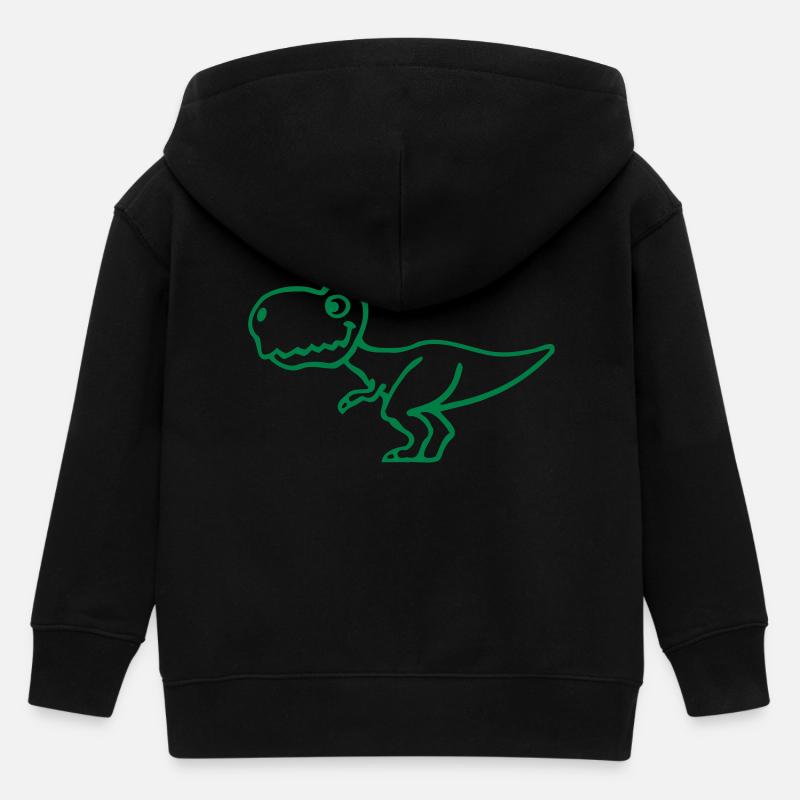 T-Rex - Veste à capuche enfant bio Stanley/Stella - noir