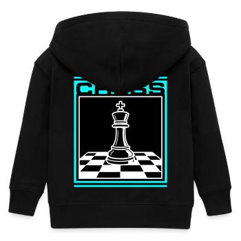 Schach König Chess - Kinder Organic Kapuzenjacke Mini Cultivator von Stanley/Stella - Schwarz - Hinten