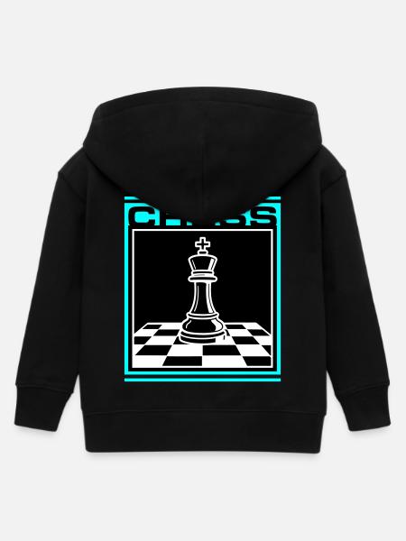 Schach König Chess - Kinder Organic Kapuzenjacke Mini Cultivator von Stanley/Stella - Schwarz