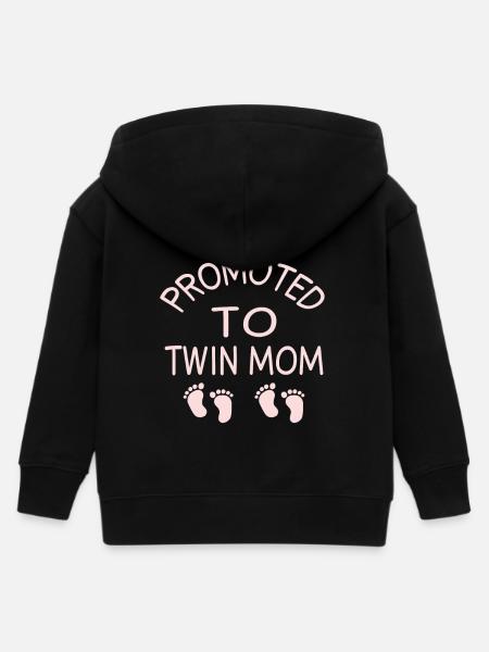 Twin Mom - Kinder Organic Kapuzenjacke Mini Cultivator von Stanley/Stella - Schwarz