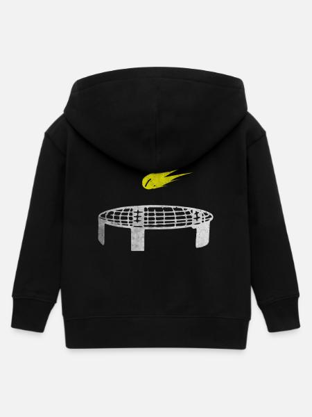 Spikeball - Kinder Organic Kapuzenjacke Mini Cultivator von Stanley/Stella - Schwarz