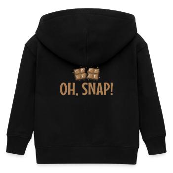 oh Snap Schokolade Vollmilch Kakao - Kinder Organic Kapuzenjacke Mini Cultivator von Stanley/Stella - Schwarz - Hinten
