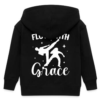 Mit Anmut fließen - Kinder Organic Kapuzenjacke Mini Cultivator von Stanley/Stella - Schwarz - Hinten