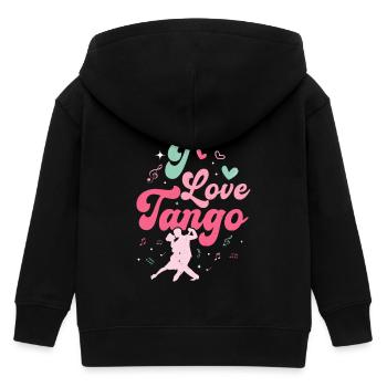 I Love Tango Latin Music Tango Dance - Kinder Organic Kapuzenjacke Mini Cultivator von Stanley/Stella - Schwarz - Hinten