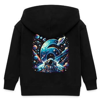 Astronaut 6. Geburtstag Weltraum Jungen 6 Jahre - Kinder Organic Kapuzenjacke Mini Cultivator von Stanley/Stella - Schwarz - Hinten