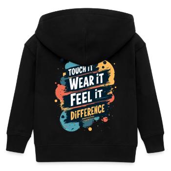 SENTEZ LA DIFFÉRENCE - Veste à capuche enfant bio Stanley/Stella - noir - Dos